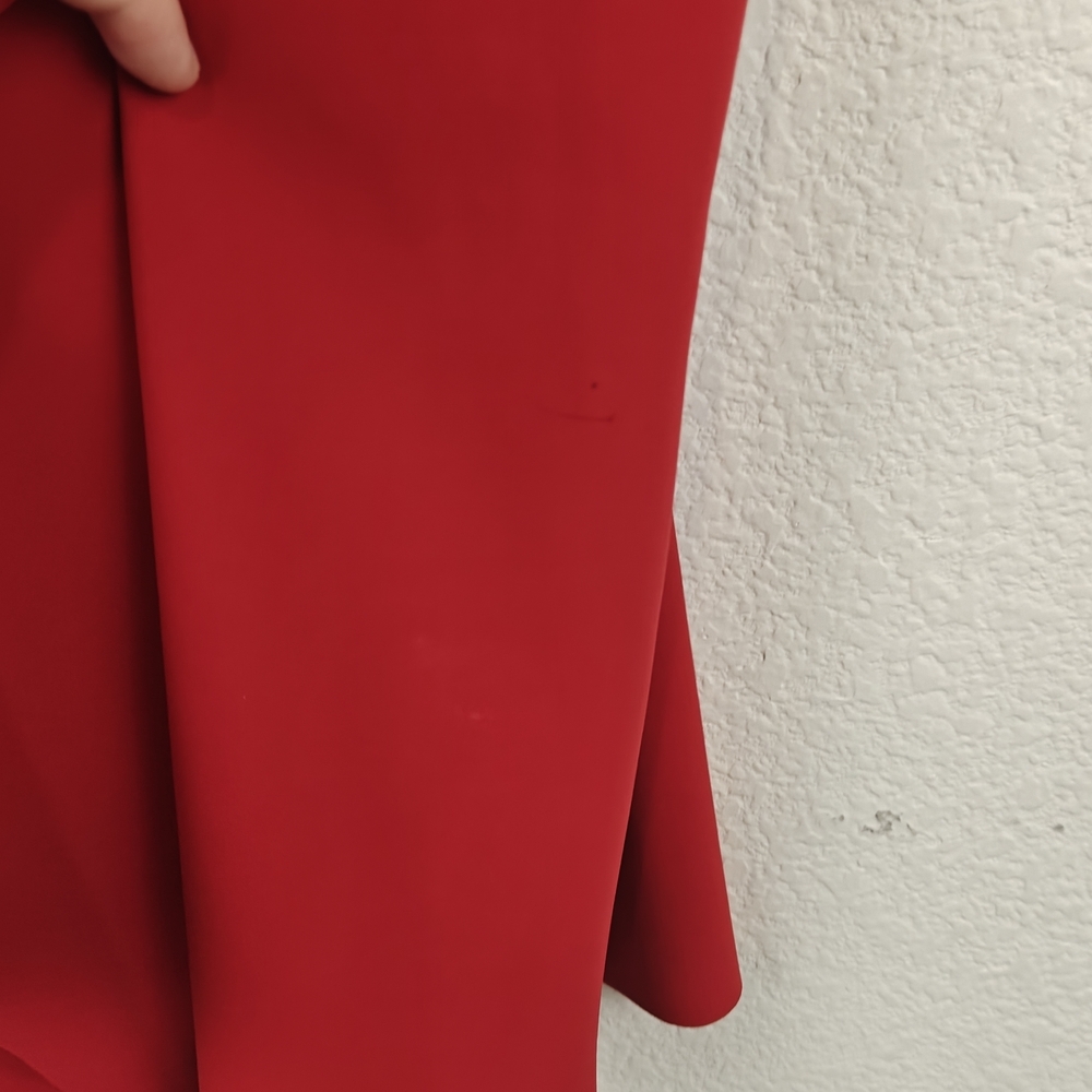 Chiara Boni La Petite RobeTrina Ruffle Sheath 3/4 Sleeve Dress Sz 8 - Picture 9 of 16